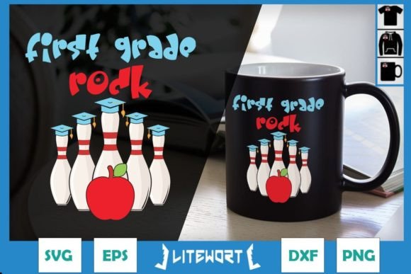 1st Grade Rocks Back to School Funny Graphics & Crafts