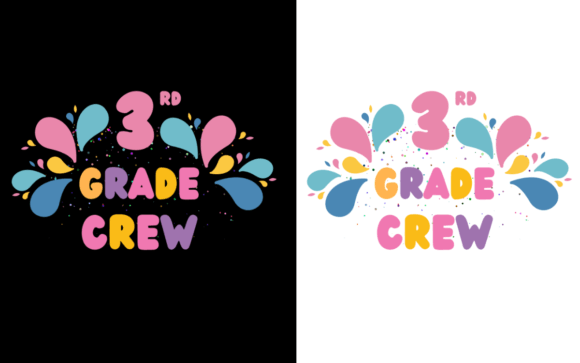 3rd Grade Crew Back to School Graphics & Print Templates