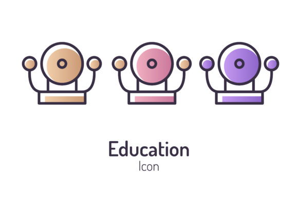 Back to School Bell Icon: A Graphic Design Asset for Seasonal Branding