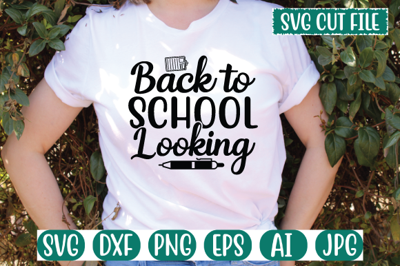 Back to School Looking Graphics for T-Shirt Designs