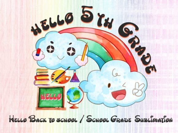 Back to School School Grade Sublimation