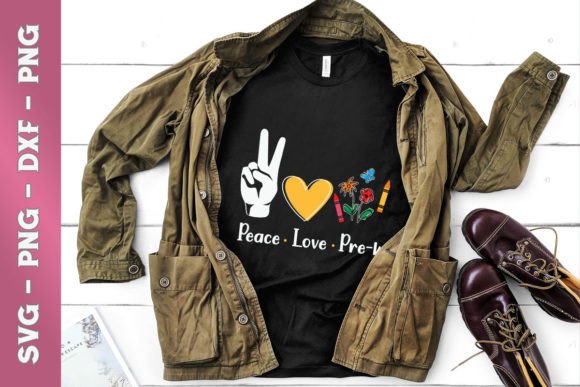 Peace Love Pre-K Back to School Graphics