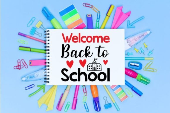 Welcome Back to School SVG Graphics for Crafts