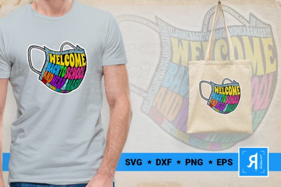 Welcome Back to School & Wear a Mask: Graphics for Crafts